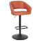 Flash Furniture Cognac Vinyl Adjustable Height Barstool CH-122070-BRBK-GG - alternate 4